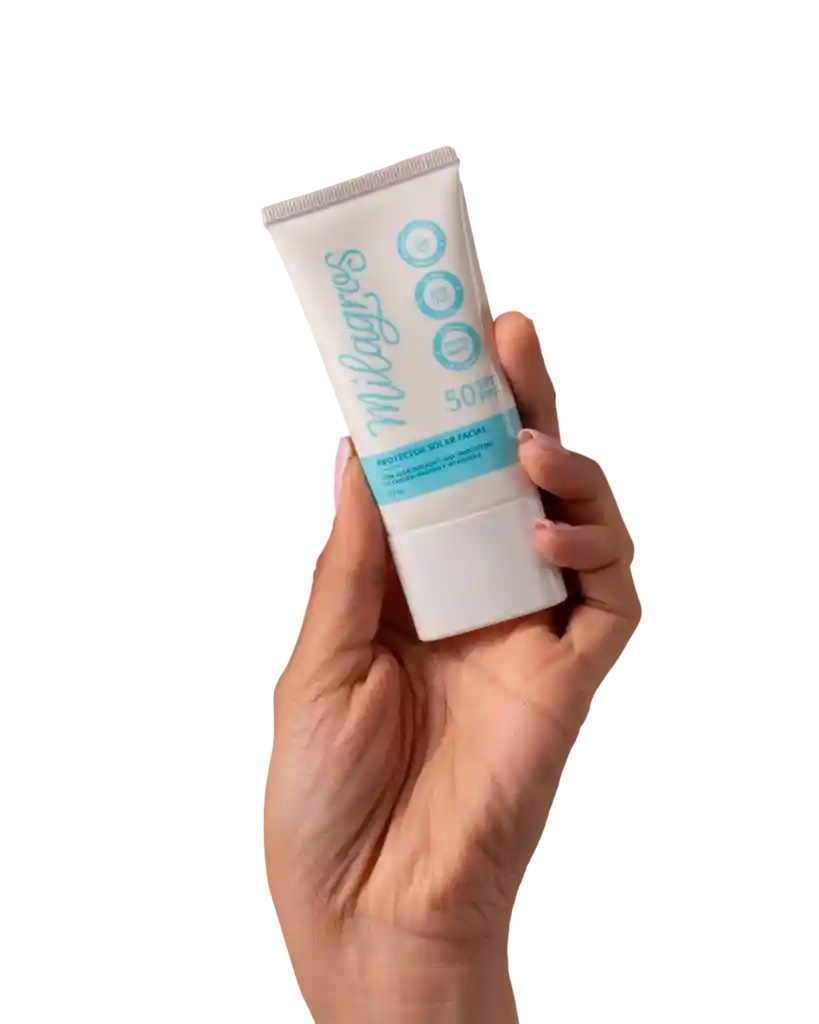 Protector Solar Facial Sin Color 50spf Milagros X40 Ml