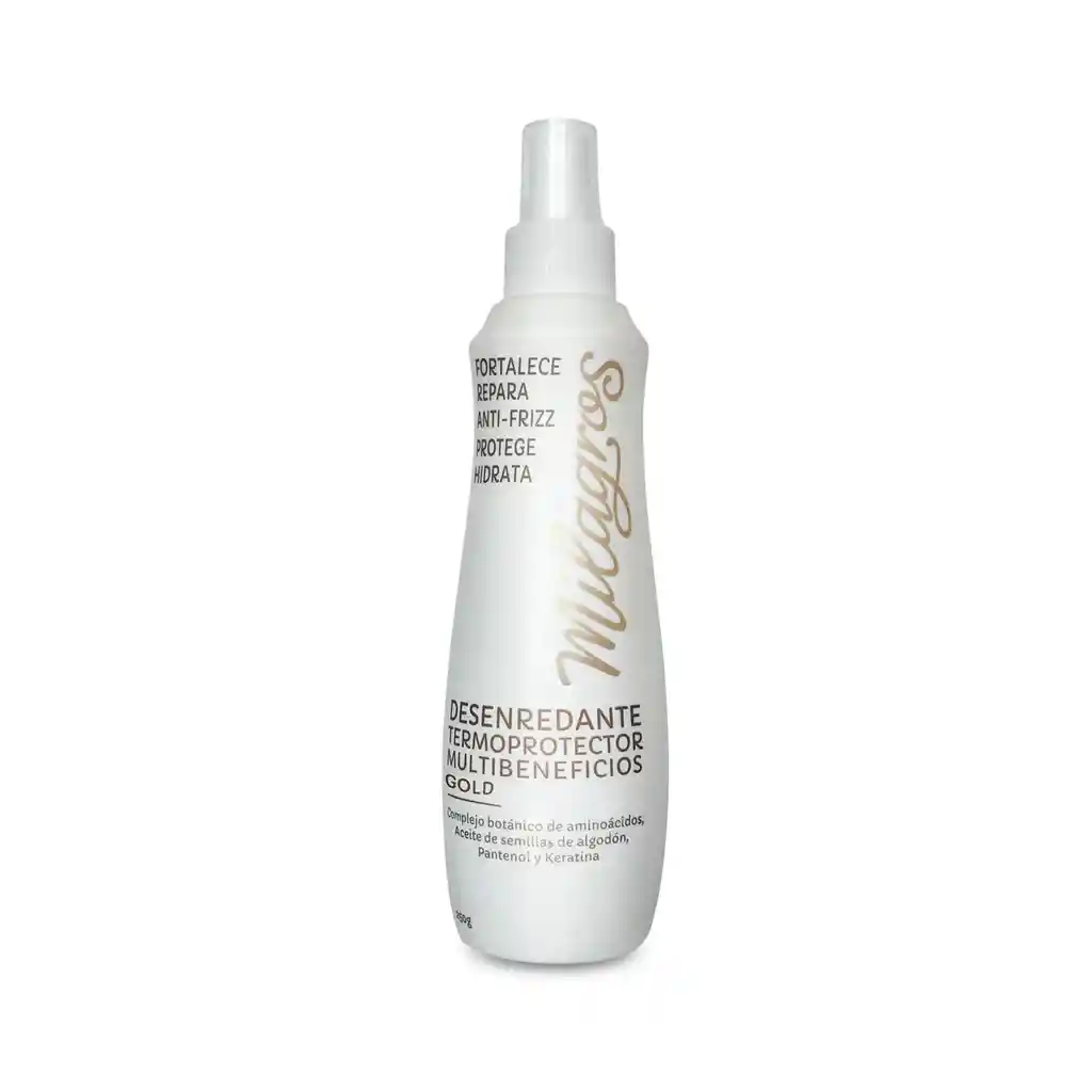 Deseredante Termoprotector Multibeneficios Gold Milagros X250g