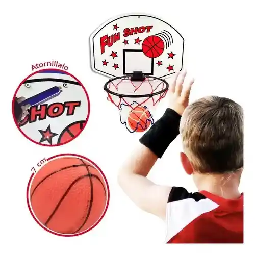 Baloncesto Tablero Juguete Canasta Básquet Juguetería Niños