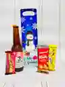 Ancheta Regalos De Navidad Cerveza, Galletas Y Mani - Regalo De Aguinaldos - Feliz Año Nuevo - Ancheta De Navidad - Ref 23