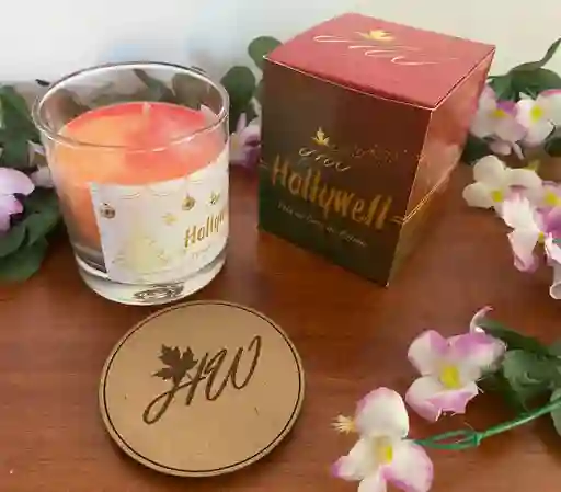 Vela Aromática De Cafe De Cera De Palma