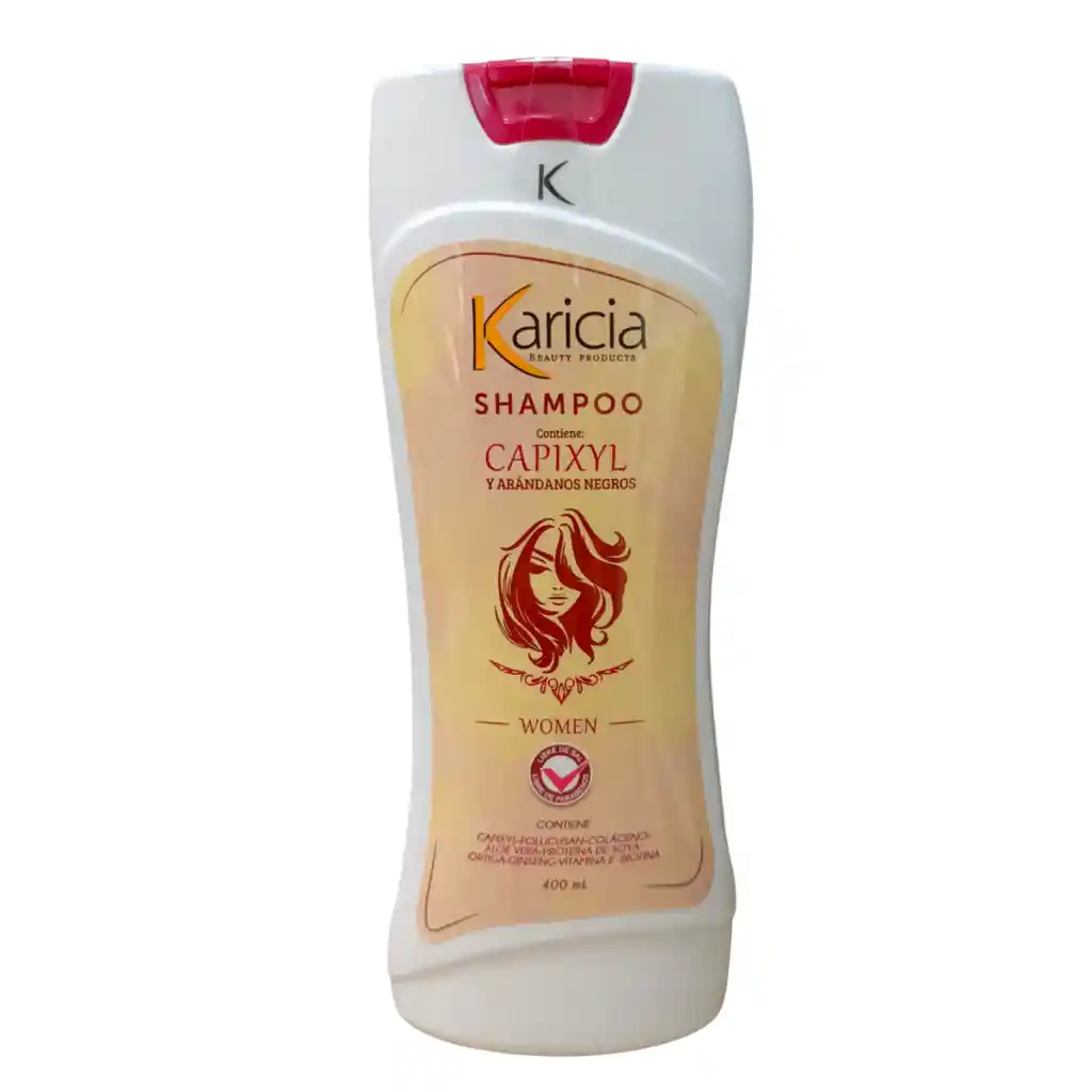 Shampoo Mujer Para Crecimiento Y Libre De Sal "karicia"