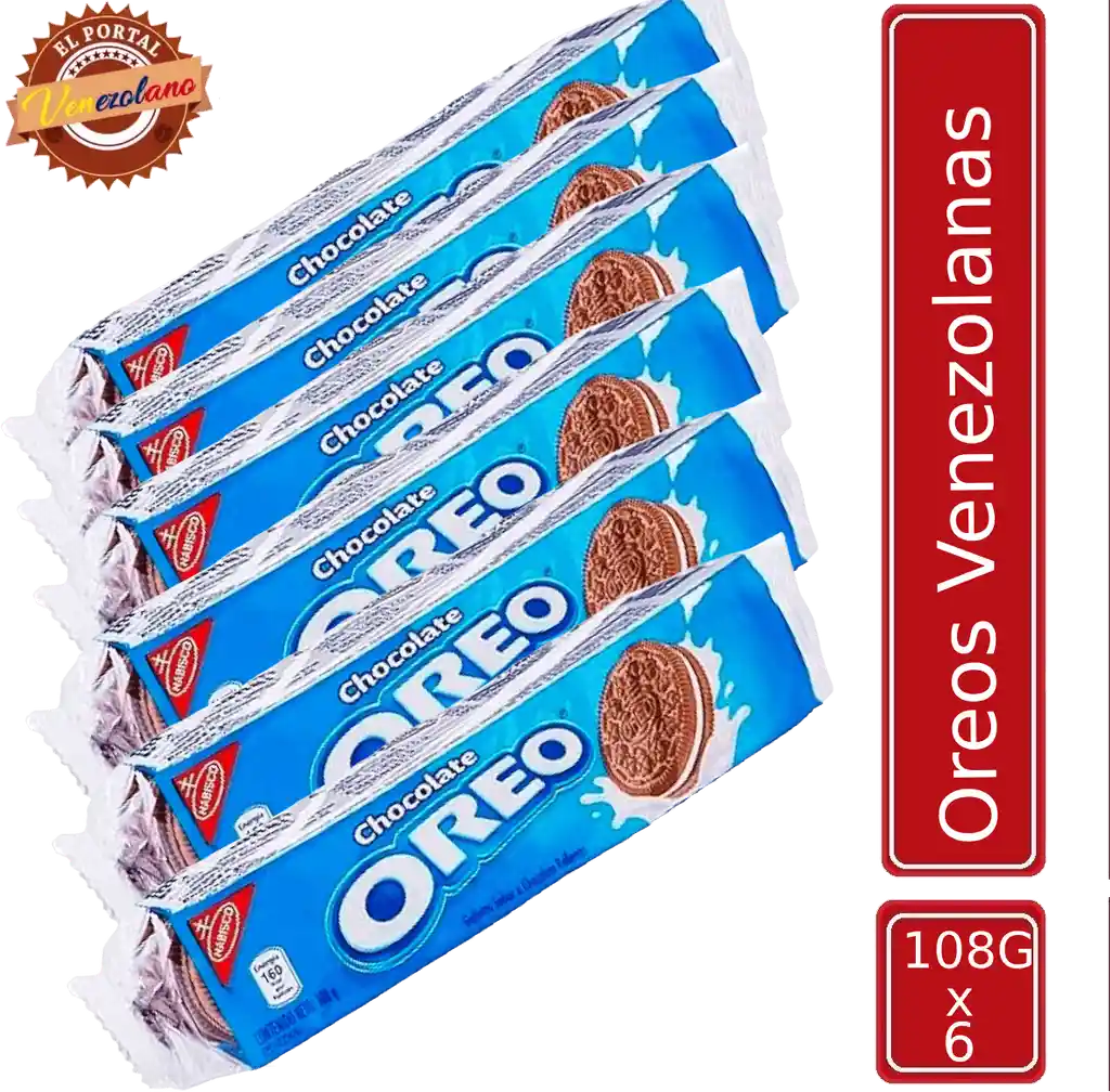 Galletas Oreo Chocolate Venezolanas X 6