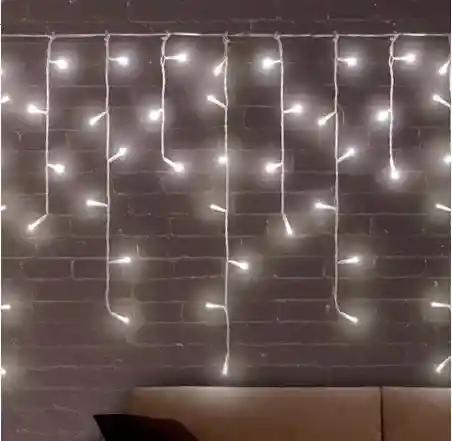 Luces De Navidad Tipo Cascada 300 Led Blanco 9.00m