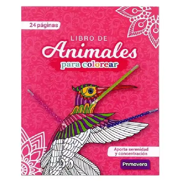 Libro De Mandalas Animales Primavera Para Colorear.