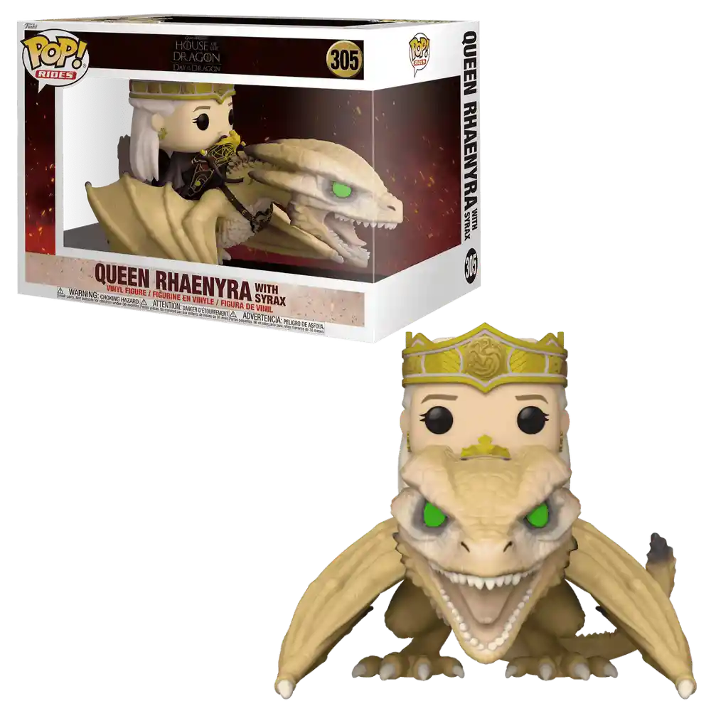 Queen Rhaenyra With Syrax Funko Pop House Of The Dragon 305