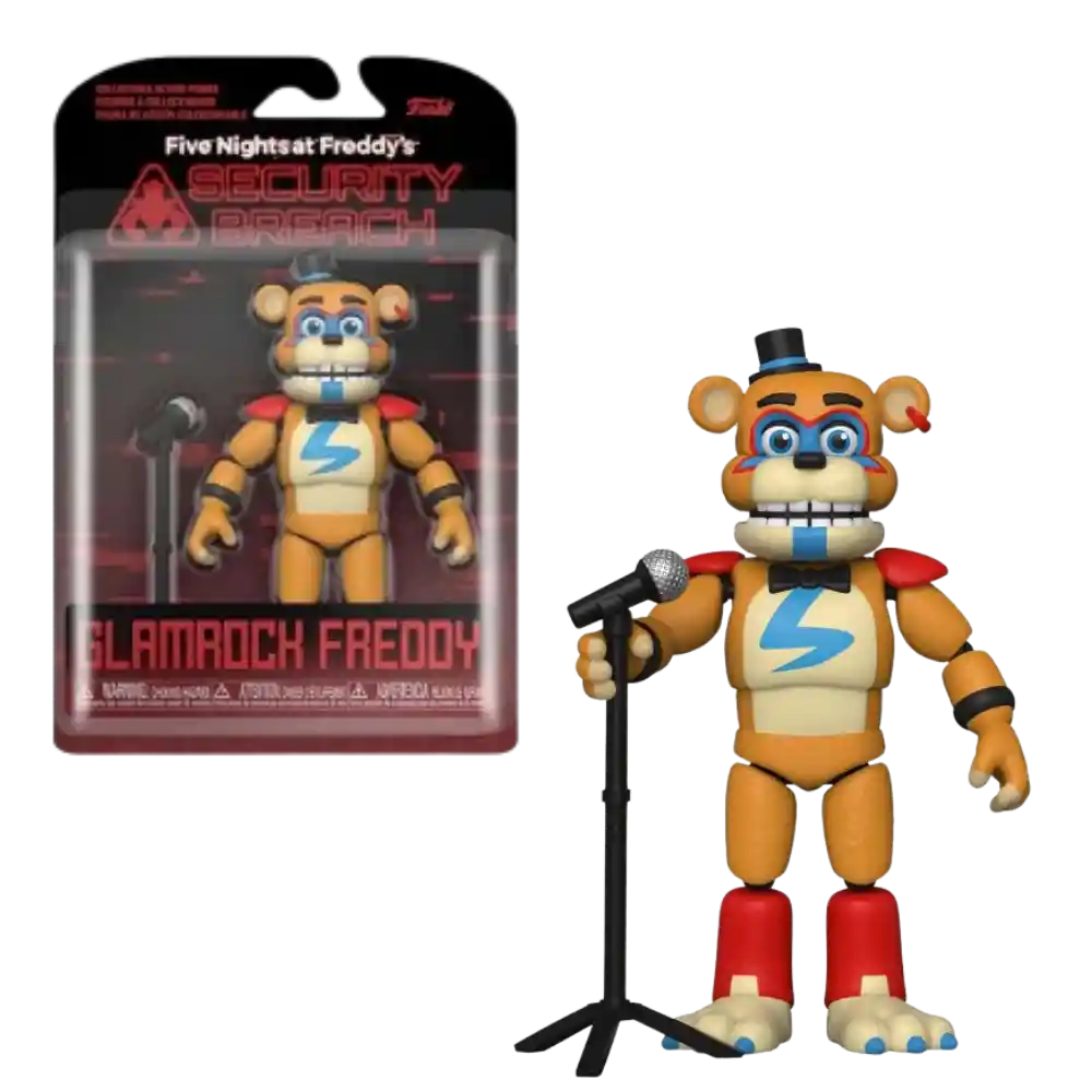 Glamrock Freddy Funko Action Figure Five Nights At Freddys Security Breach