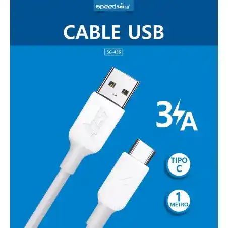 Cable Tipo C Carga Rapida 3a Sg436 Speed Song