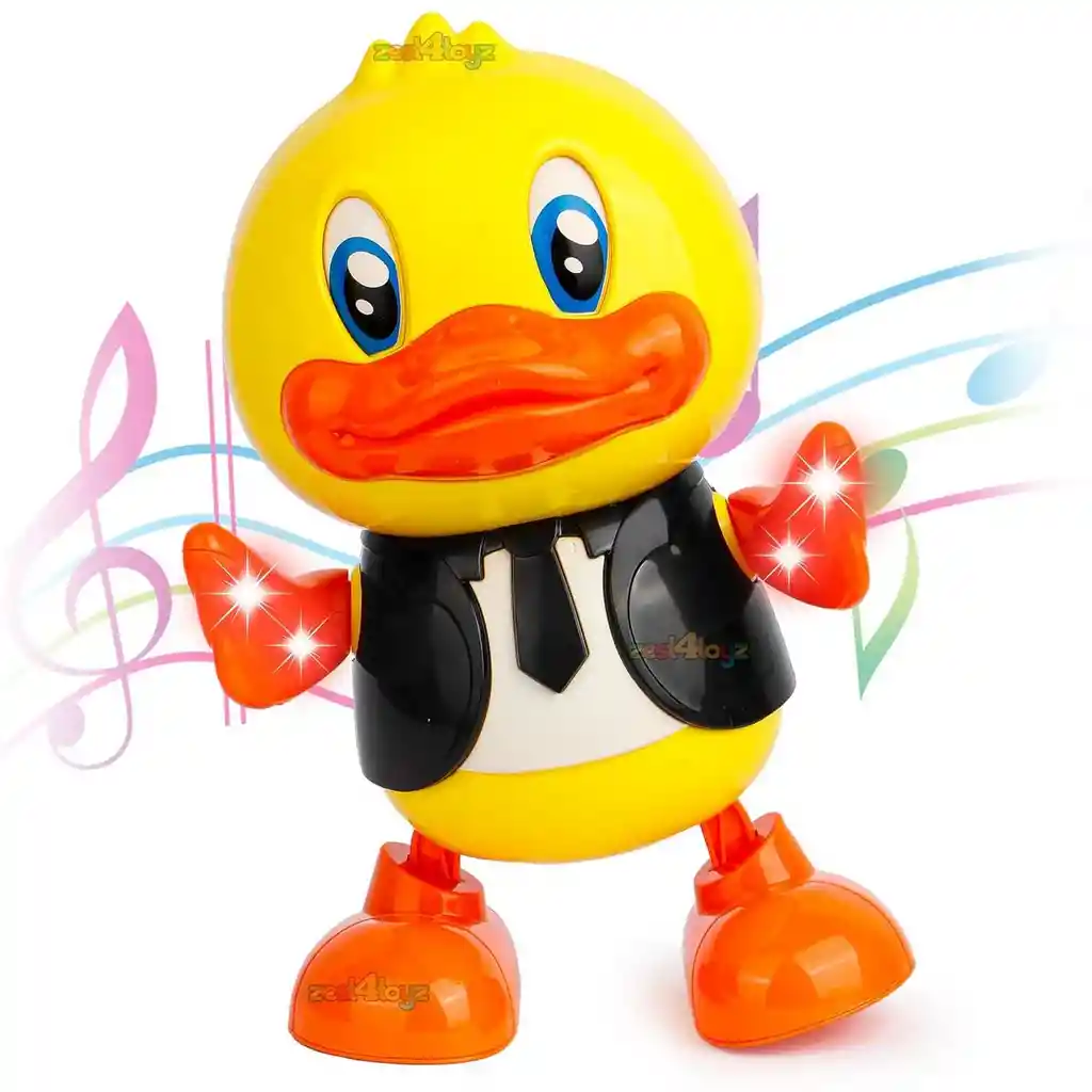 Robot Pato Elegante Luces Sonido Movimiento Niños + Bateria