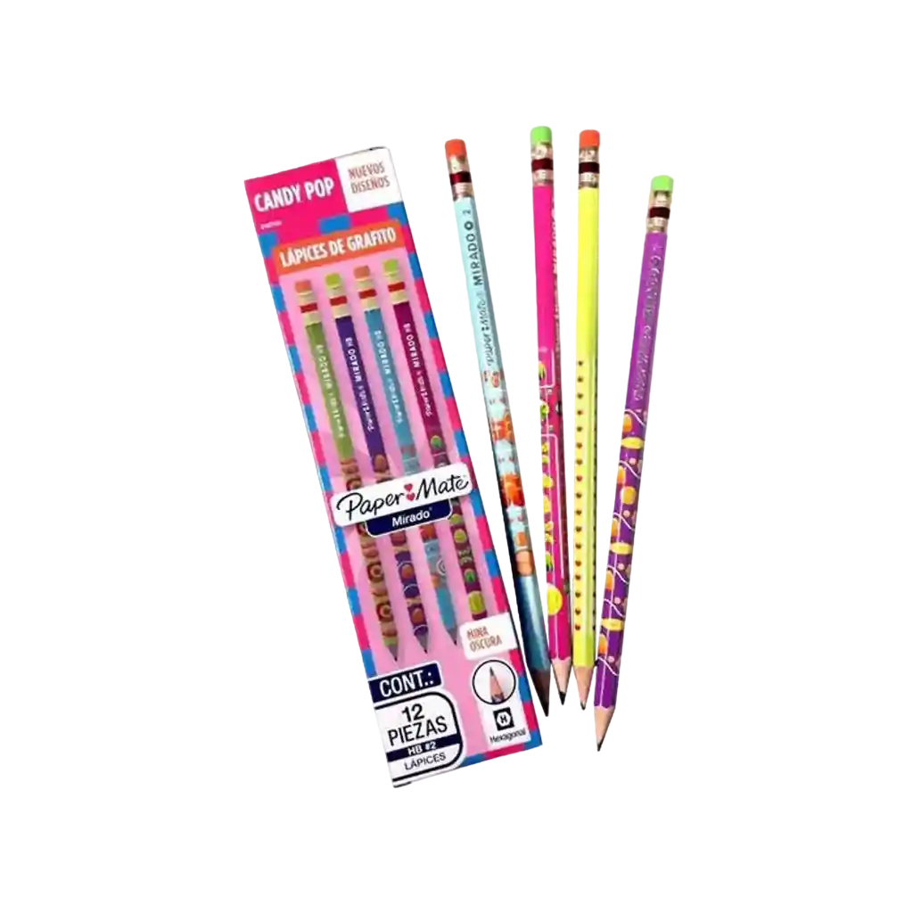 Lapiz Paper Mate Mirado Candy Pop X 2 Und