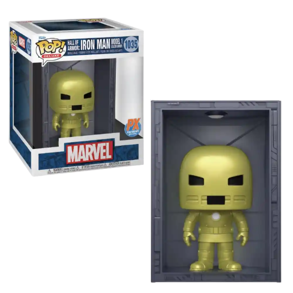 Hall Of Armor Iron Man Model 1 Golden Armor Funko Pop Marvel 1035 Px