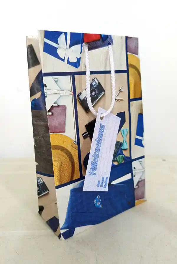 Bolsa Regalo Hombre Pequeña 17x10x6cm