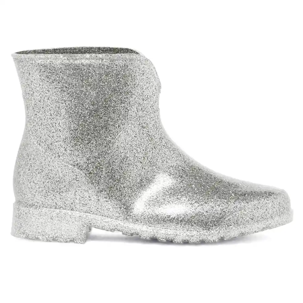 Botin Impermeable Para Mujer Talla 37 Silver Chelsea