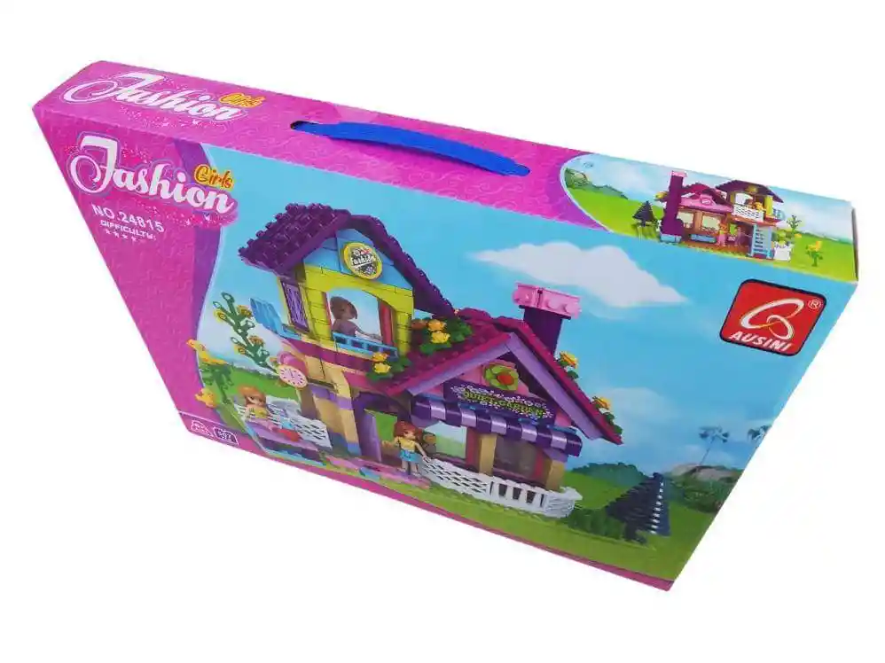 Juego Didactico Armable Castillo Tobogan 481 Piezas Ausini