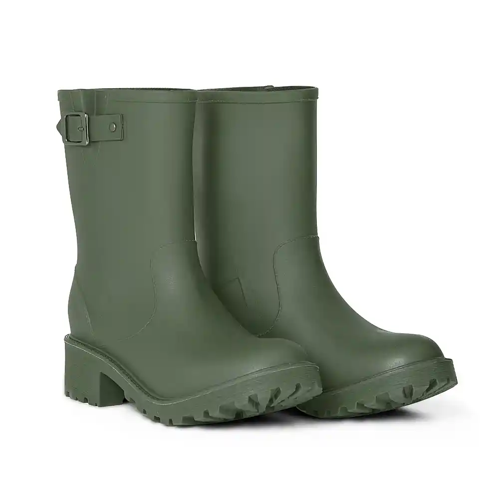 Botas Impermeables Para Mujer Talla 38 Verde Michelle