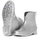 Botin Impermeable Para Mujer Talla 38 Silver Chelsea