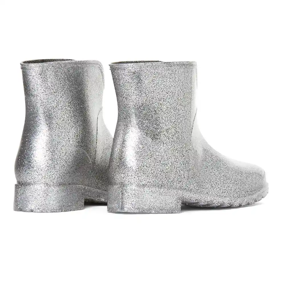 Botin Impermeable Para Mujer Talla 36 Silver Chelsea