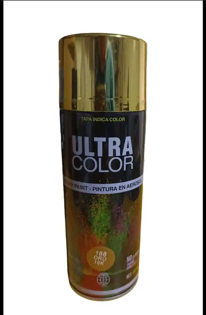 Pintura Spray Aerosol Dorada X400ml Ultra Color