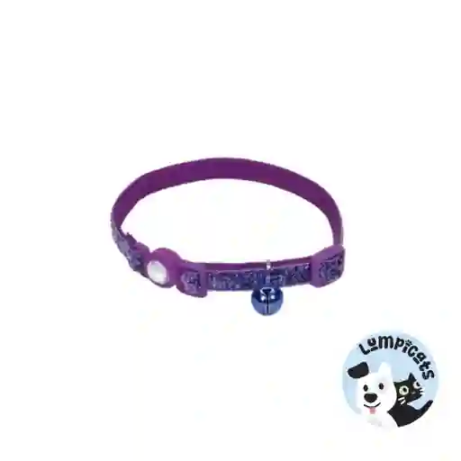 Coastal Collar Gato Brillante Morado