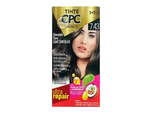 Tinte Cpc 7.43 Chocolate Claro X50 Ml