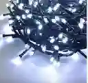 Luces De Navidad Lineal X1000 Led Blanca Sin Continuacion Cable Verde