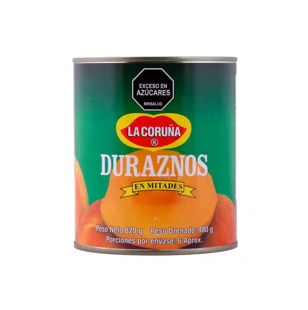 Duraznos En Mitades De 820 Gr