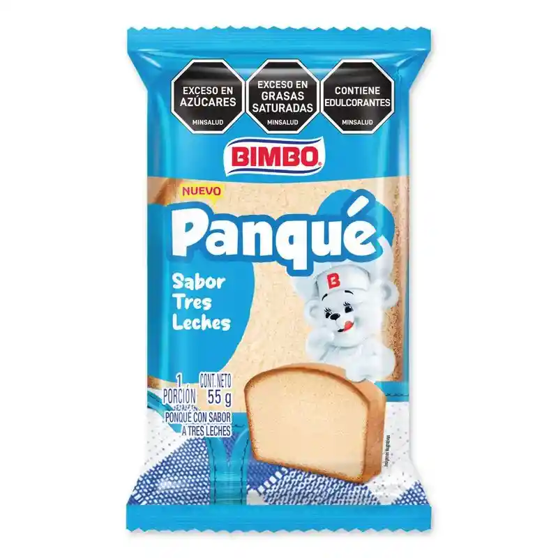 Panque Bimbo Sabor Tres Leches X 55 Gr