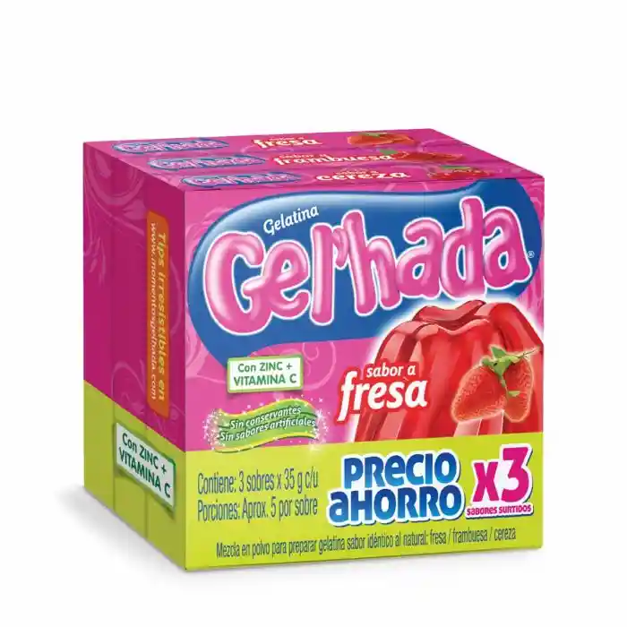 Gelatina Sabor A Fresa