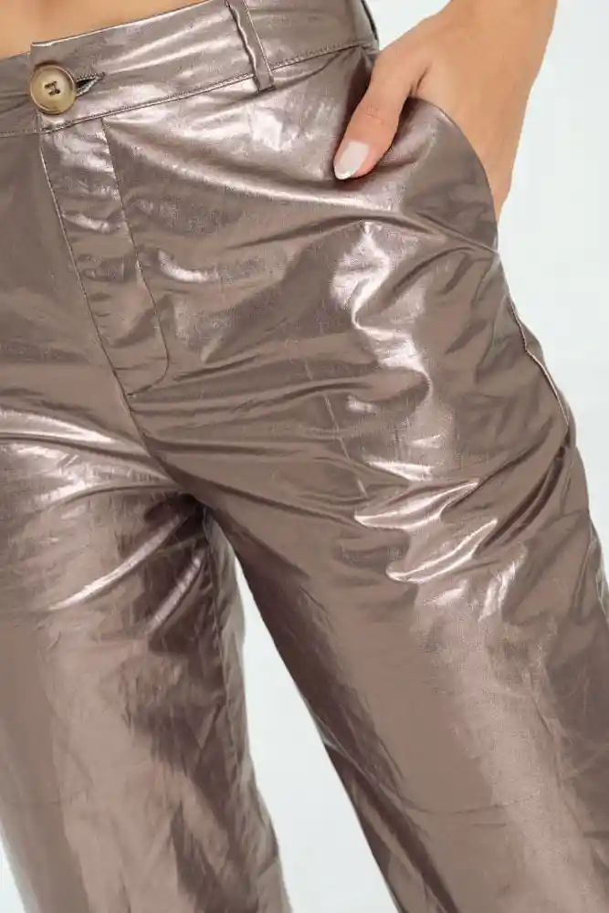Pantalon Slouchy Metalizado