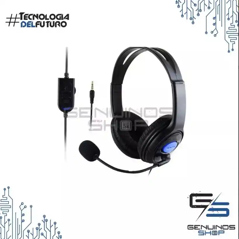 Audifono Diadema Para Ps4 Con Microfono Y Control De Volumen