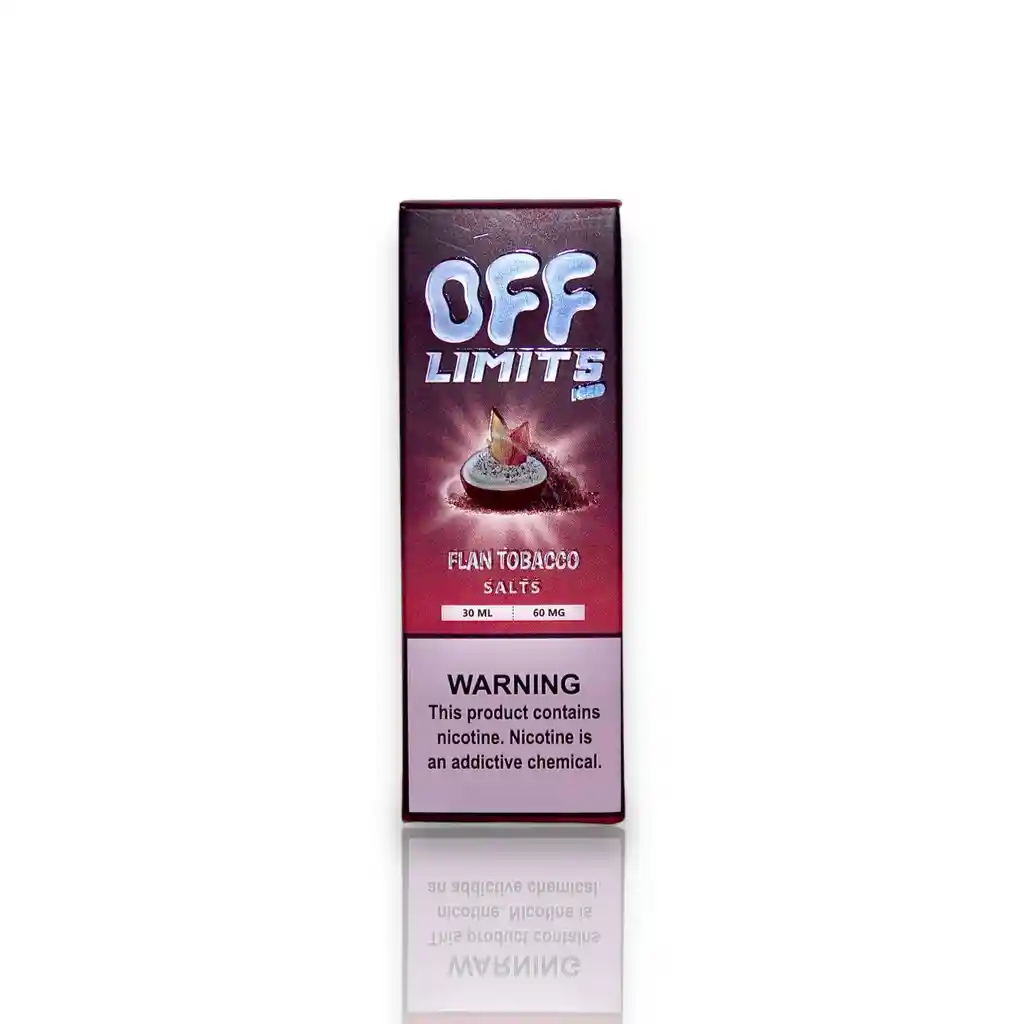 Salt. Off Limits 60mg Flan Tobacco Ice