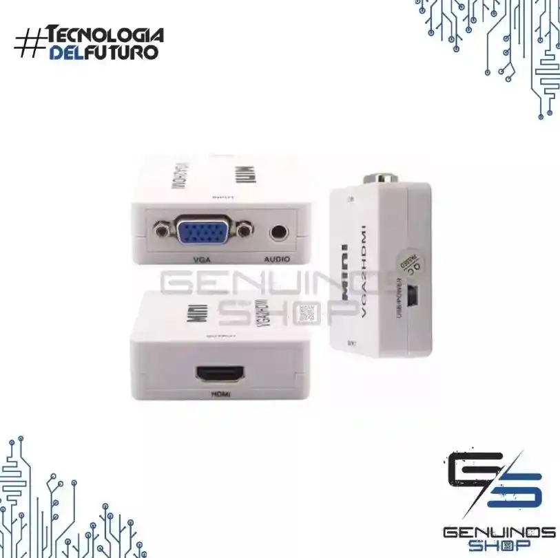 Convertidor / Adaptador Vga A Hdmi + Audio - Pc Y Portátiles