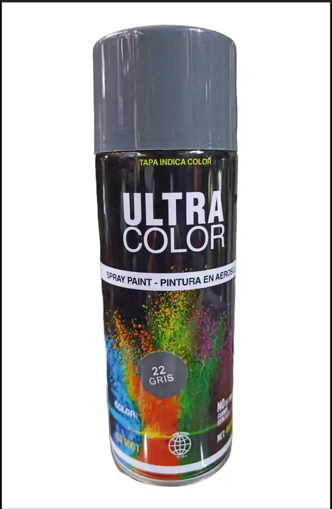 Pintura Spray Aerosol Gris X400ml Ultra Color