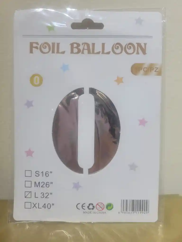 Globo Metalizado Foil Balloon # 0 Todos Los Colores. Para Envio Debe Solicitar El Color Por El Chat De La Plataforma