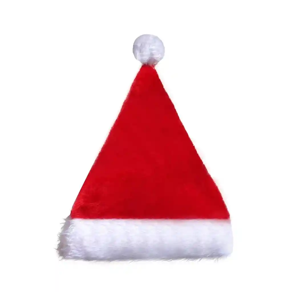 Gorro Santa Claus, Gorro Navideño En Peluche De Papa Noel Rojo Con Blanco, Suave Sombrero De Navidad, Fiesta De Navidad De Año Nuevo