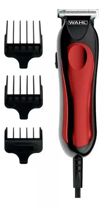 Cortadora De Pelo Wahl Home T-pro Roja Y Negra 120v