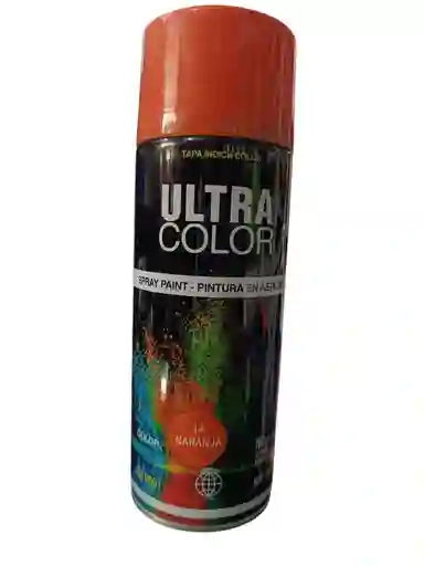 Pintura Spray Aerosol Naranja X400ml Ultra Color