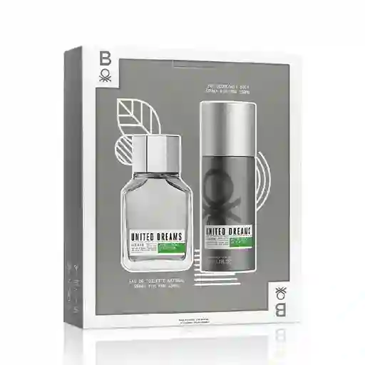 Set De Perfume Hombre Benetton United Dreams Aim High Edt 100 Ml + Desodorante 150 Ml