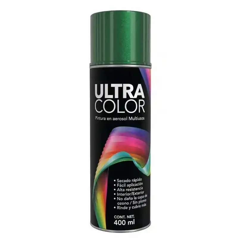 Pintura Spray En Aerosol Verde X400ml Ultra Color