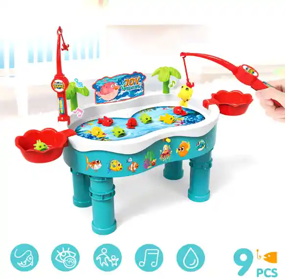 Mesa De Pesca Interactiva Ondas Magneticas Sonidos Y Luz