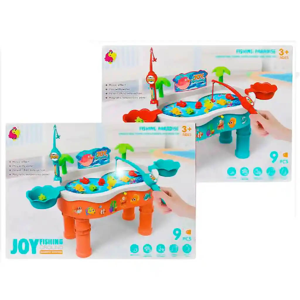 Mesa De Pesca Interactiva Ondas Magneticas Sonidos Y Luz