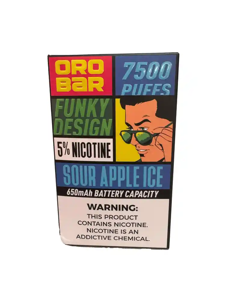 Oro Bar Sour Apple Ice 7500 – Desechable