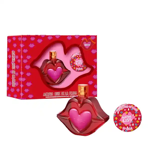 Set Agatha Ruiz De La Prada Beso Edt 100ml + Lip Balm