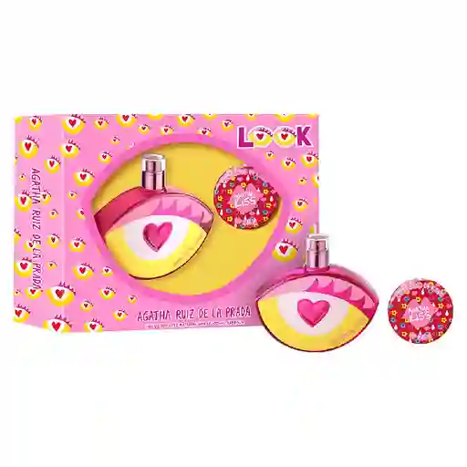 Set Para Mujer Agatha Ruiz De La Prada Look At Me Fragancia Edt 80ml + Lip Balm