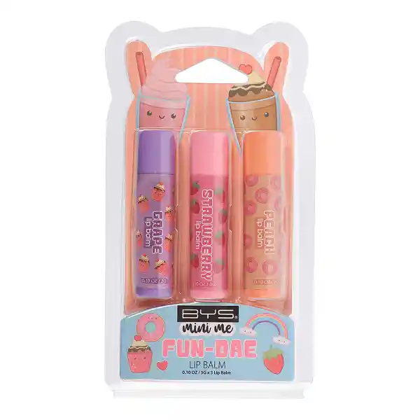 Bálsamos Labiales Bys Mini Me Fun-dae Lipbalm Trio