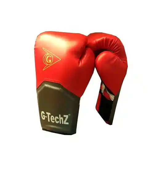 Guantes Boxeo Gtechz 2 Kick Boxing 10 Onzas - Rojo/gris