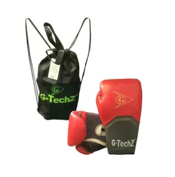 Guantes Boxeo Gtechz 2 Kick Boxing 10 Onzas - Rojo/gris