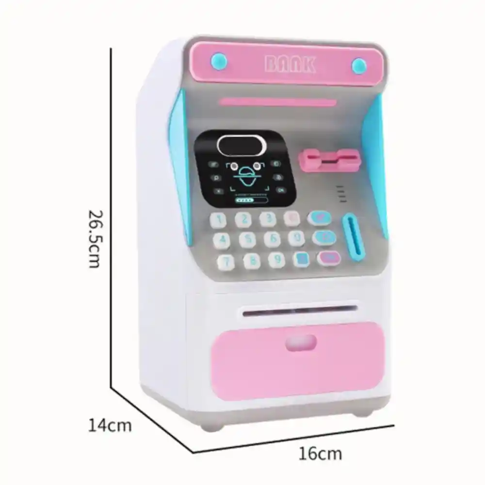 Alcancía Electronica Reconocimiento Facial Máquina De Cajero Automatico Banco De Ahorro Electrónico Juguete Para Niños