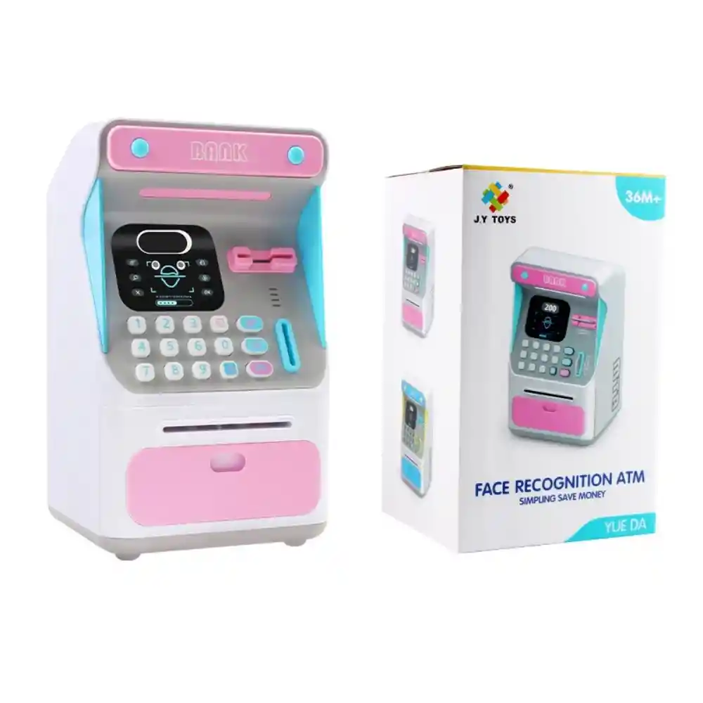 Alcancía Electronica Reconocimiento Facial Máquina De Cajero Automatico Banco De Ahorro Electrónico Juguete Para Niños