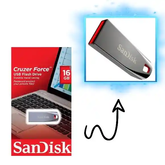 Memoria Usb Sandisk 16gb: Transferencia Rápida Y Eficiente